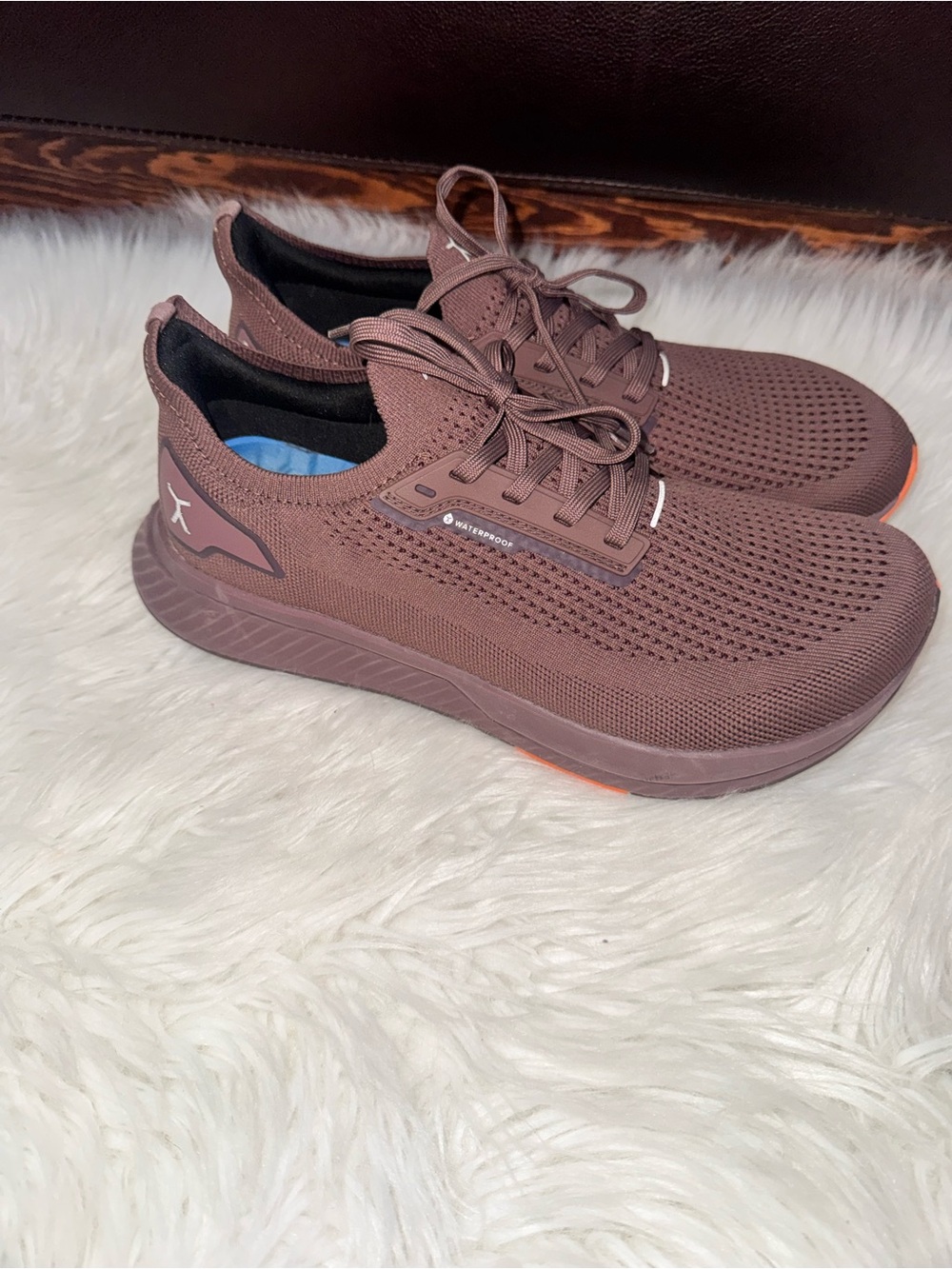 Lux Men's Knit Sneakers in Taupe Brown